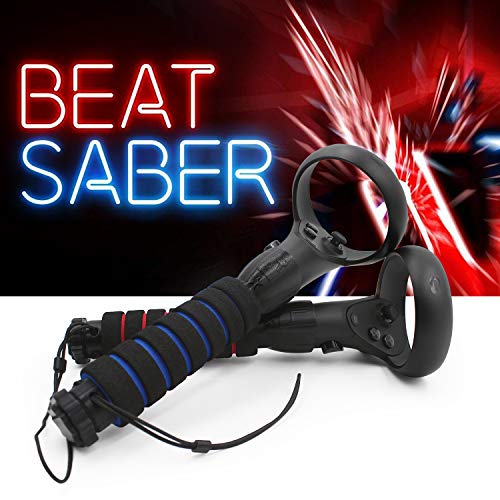 AMVR Dual Handles Gamepad for Oculus Quest or Rift S Controllers Playing Beat Saber Game