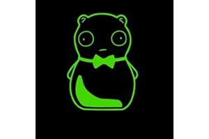 FAVFOUR INC Bob's Burger Cartoon Kuchi KOPI Bowtie Logo Vinyl Stickers Symbol 5.5" Decorative DIE Cut Decal for Cars Tablets LAPTOPS Skateboard - White Color