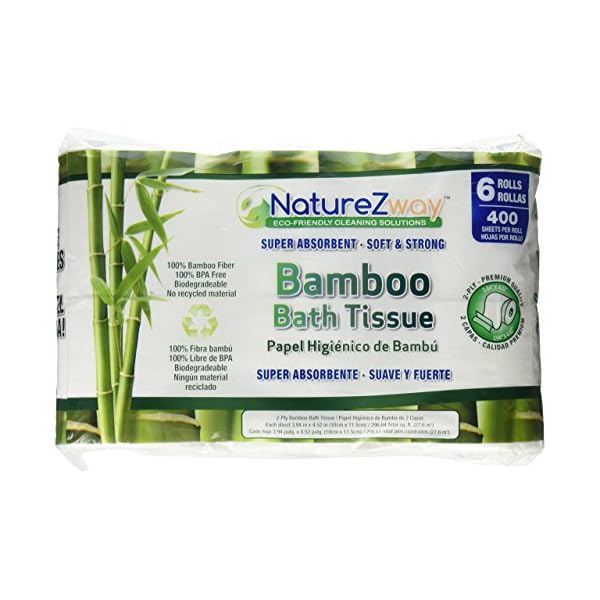 Bamboo Toilet Paper Biodegradable, Septic Safe and BPAFree Bath