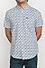 RVCA Men's Porcelain Short Sleeve Woven Shirt, Antique/White, L