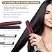 Mixcolor® Professional Ceramic Tourmaline Flat Iron Hair Straightener and Curler with Water&Dust Proof 15s Heating-up Rotating Adjustable Temp 265-450℉