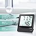 ORIA Digital Hygrometer Thermometer, Indoor Thermometer Humidity Monitor, Temperature Humidity Gauge Meter, with Comfort Indicators, Min and Max Records, for Home, Office, Greenhouse, Room