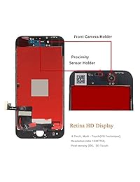 Kit completo de reparación de pantalla LCD para iPhone 8 de 4,7 pulgadas, pantalla LCD 3D, digitalizador de pantalla táctil, marco de reemplazo, montaje completo con cristal templado, herramientas de reparación e instrucciones