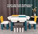 7-in-1 Kid's Activity Table with Chairs - Storage, Drawing, Pool, Sandpit view 2