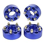 HLZZ 4pcs Wheel Spacers Adapters Blue-2" Thickness-5 Lug-5x4.5/5x114.3-1/2x20 Studs