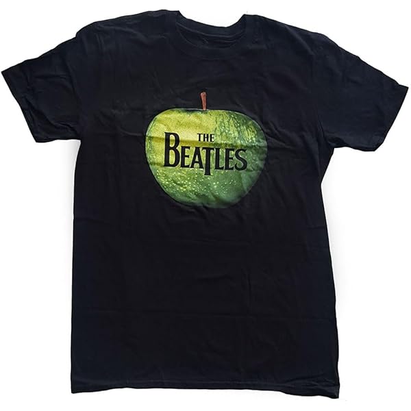 Amazon.com: Bravado Men's The Beatles Apple Logo T-Shirt, Black