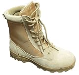 Kids Desert Tan Military Style Boots - DESERT TAN
