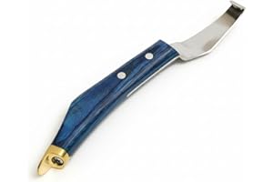 LeCzar Horse Hoof Knife (Drop Blade with Brass end)