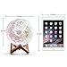 LOFTEK 5.9-inch 3D Printing Moon Lamp,Ideal Gifts for Mood Lightning, Rechargeable Moon Light with Stand, Warm White & Cool White, Dimmable Touch Control Brightness with USB Charging