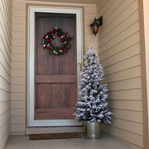 Home Heritage 4.5 Feet Entry Way PVC Pre Lit Artificial Christmas Tree w/Stand - Thumbnail 2