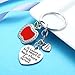 Teacher Appreciation Gift It Takes A Big Heart To Help Shape Little Minds Heart Charms Keychain