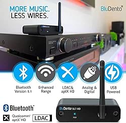 BluDento BLT-HD Bluetooth Receiver, True Hi-Fi