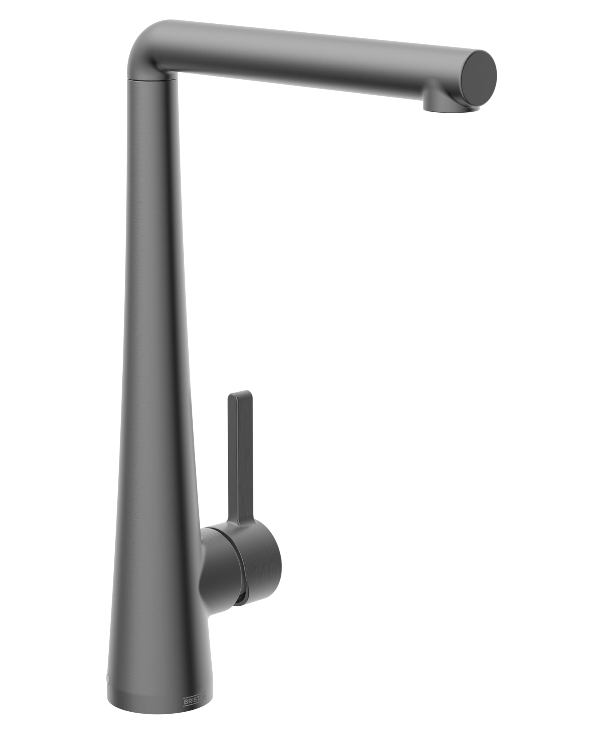 Bristan Pine Kitchen Tap - Swivel spout, eco Start, Single Lever EasyFit Gun Metal Kitchen Sink tap, PNE EFSNK GM