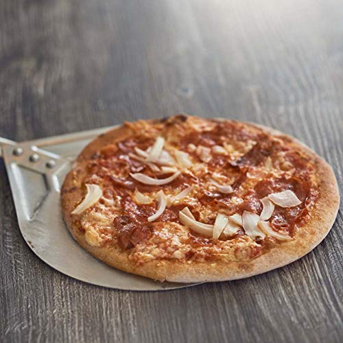 SHANGPEIXUAN 9'' Turning Pizza Peel,Stainless Steel Pizza Paddle with 47 Inch Long Handle