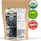 Black Cumin Seed 1lb (16Oz) (Bulk Nigella Sativa): 100% USDA Certified ORGANIC Bulk Egyptian Black Seeds (Black Caraway) - AKA Nigella or Kalonji, by U.S. Wellness Naturals