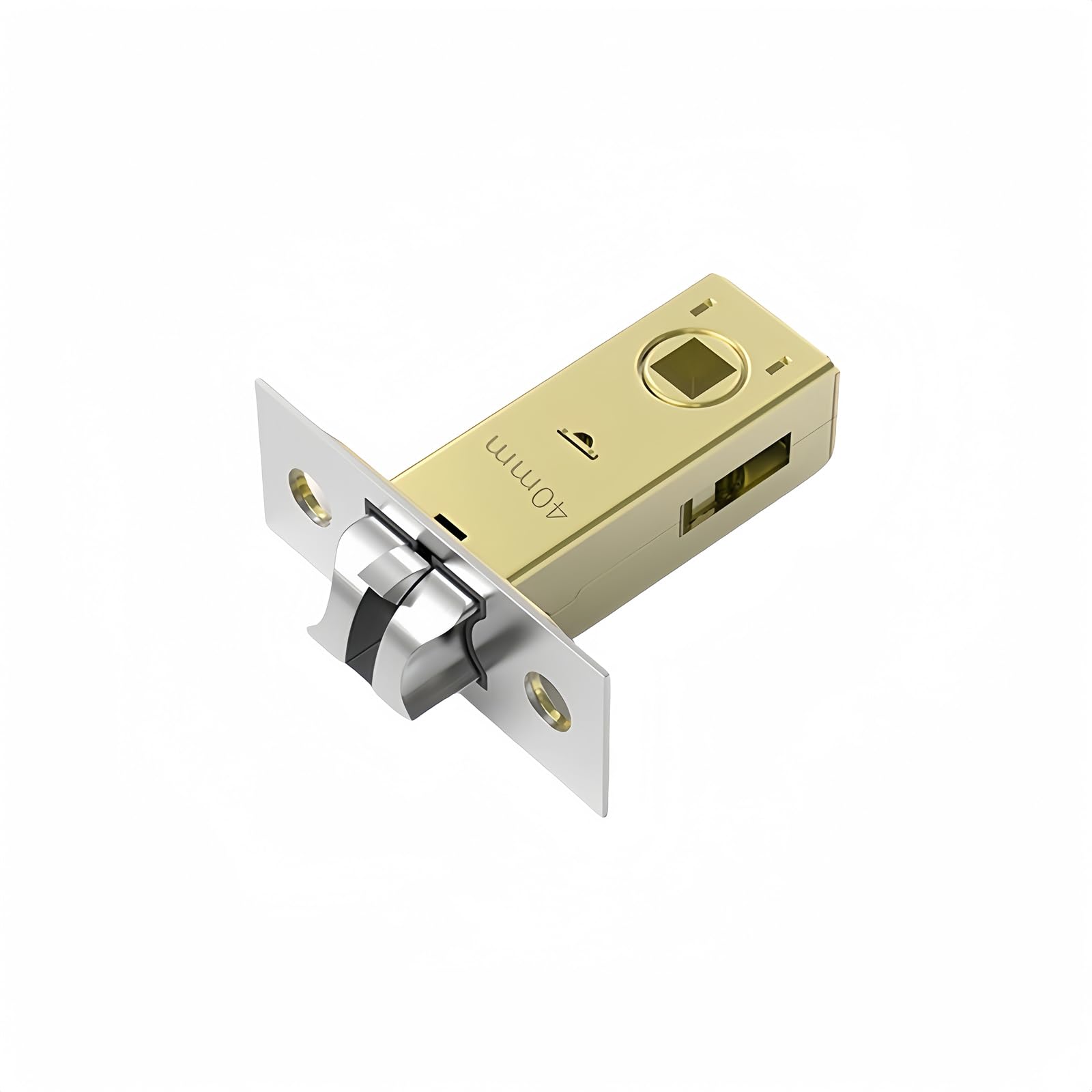 Boxonly 40mm Forked Tubular Mortice Latch Stainless Steel Door Latch Sprung Lever Door Handles