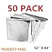 50 Pack • Emergency Solar Blanket Survival Safety Insulating Mylar Thermal Heatthumb 3