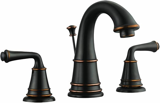 Design House 524579 Eden Wide Spread Bathroom Faucet Oil Rubbed