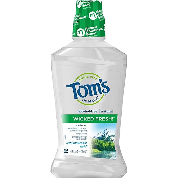 TOM’S OF MAINE NATURAL WICKED FRESH! MOUTHWASH, COOL MOUNTAIN MINT, 16 OUNCE