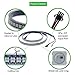 ALITOVE 3.2ft WS2812B Addressable RGB LED Strip Light 1m 144 LED Pixels Programmable Dream Color Digital LED Flexible Ribbon Light Waterproof IP67 Black PCB 5V DC for Home Bedroom Bar Decor Lighting