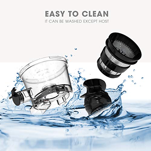 Juicer Machines, Vestaware Slow Masticating Juicer Extractor, Easy to Clean Juicer with Quiet Motor, BPA-Free Cold Press Juicer for Vegetables and Fruits - Thumbnail 7