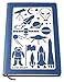 Aleks Melnyk #23 Metal Journal Stencil/Rocket UFO/Stainless Steel Stencil 1 PCS/Template Tool for Wood Burning, Pyrography and Engraving/Scrapbooking/Crafting/DIY