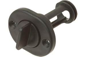 T-H Marine DP-1-DP Self-Retaining Boat Transom Drain Plug - Black