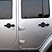 IPARTS Dish Shaped Door Handle Recess Guard Inserts for Jeep Wrangler JK JKU Unlimited Rubicon Sahara X Off Road Sport Accessories Parts 2007 2008 2009 2010 2011 2012 2013 2014 2015 2016 2017-4 door