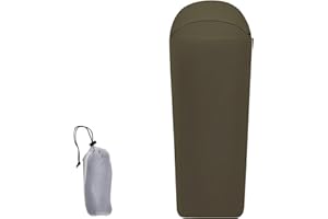 Cranviech 4.5oz Ultralight Washable Sleeping Bag Liner – Compact Travel Sleep Sack for Adults, Lightweight & Washable, Ideal 