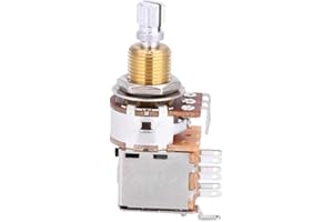 Guitar Push Button Switch, A500K Push Pull Potentionmeter Audio Volume Tone Switch Pull Button Switch Pot Pickup Switch for E