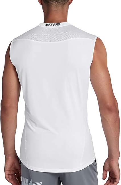 nike pro men's fitted sleeveless shirt
