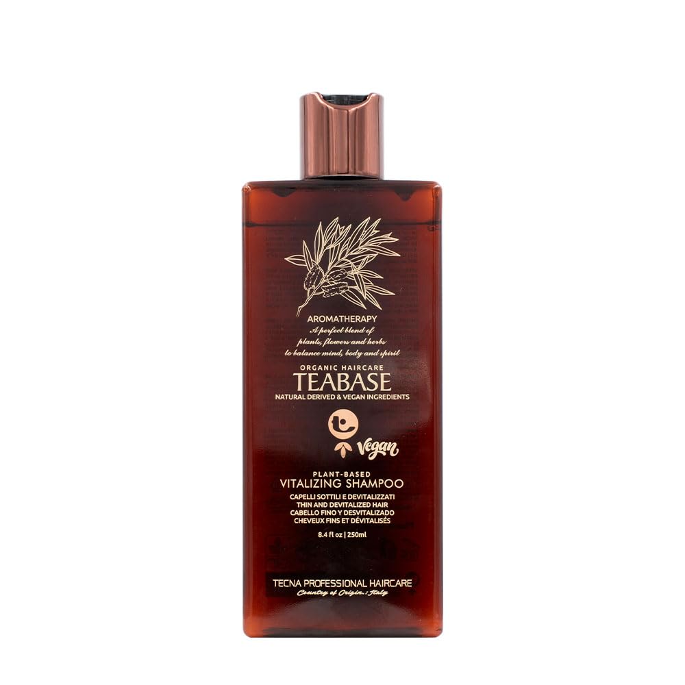 TECNA Vitalizing Shampoo, 250 ml - Strengthening Shampoo for Healthy Hair Growth