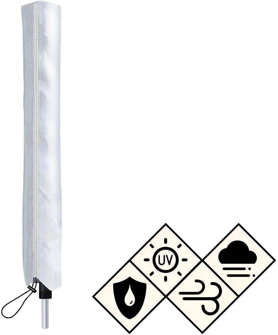 Duories Protective Cover for Rotary Airer, Waterproof Rotary Airer Protective Cover, Tear-Resistant Oxford Fabric, Universal Cover for Clothes Iron, Protection for Rotary Airer with Zip and
