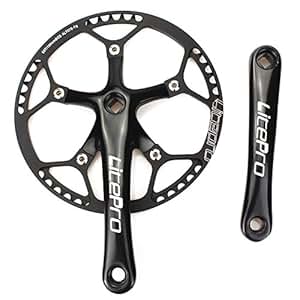 Amazon.com : Single Speed Crankset Set 53T 170mm Crankarms