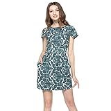FCLM Women's Short Sleeve Slim Casual Party Dresses Plus Size Belt Above Knee ED46