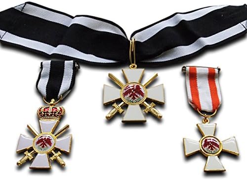 Order of The Read Eagle 2nd Class + 3rd Class 3X Medal Set Prussian Imperial Military Medal Repro
