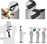 RUNZI Folding Cane with LED Light Adjustable Quad Base 53-25 In Titanium view 7