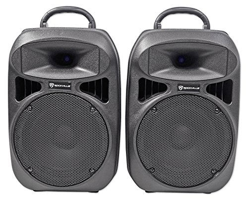 2 Rockville+RPG082K+Powered+Speakers+Bluetooth