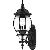 3 Lt Textured Black Outdoor Wall Lantern 7524-14