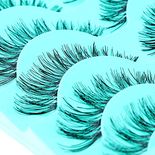 5-Paare-Knstliche-Wimpern-gesetzt-Cocohot-Kreuzmuster-Falsche-Wimpern-Natur-lange-falsche-Wimpern-5-Paar-A-A
