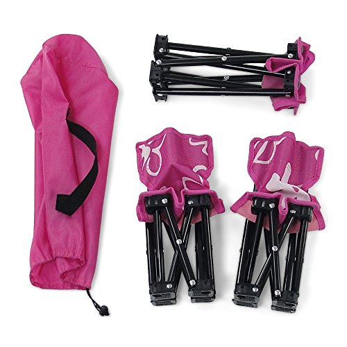 Emily Rose 18 Inch Doll 3PC Folding Camp Camping Beach Sports Chairs