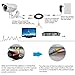 HISVISION 4 Pack 150ft/45m Video Power All-in-One BNC Security Camera Extension Cable Wire for CCTV DVR CCD Security Cameras Surveillance System with BNC to RCA Adaptor