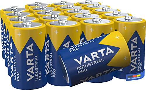 VARTA Batteries D, Pack of 20, Industrial Pro