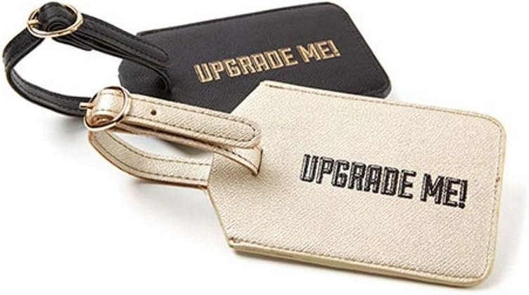  | Miamica Mr. and Mrs. Bridal Luggage Tags, Gray and White | Luggage Tags