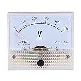 uxcell DC 0-500V Analog Panel Voltage Gauge Volt