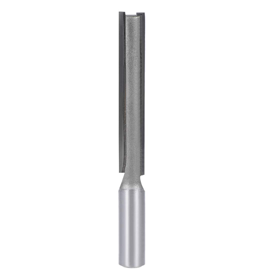 sourcing map Router Bit 1/2 Shank 1/2 inch Cutting Dia. 3 inch Depth 2 Straight Flutes HSS for Woodworking Milling Cutter Tool