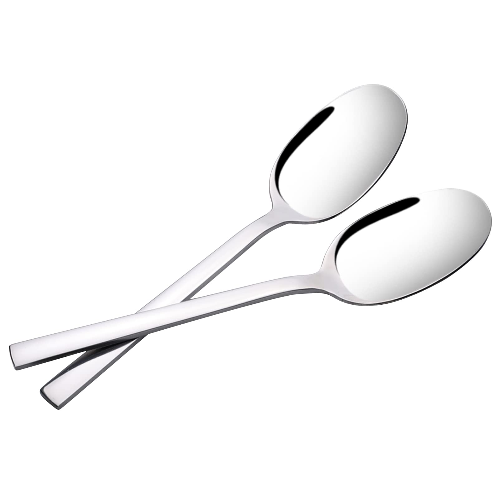 Fosly Large Serving Spoons, Stainless Steel Table Serving Spoon, 6 Pieces, 24 cm