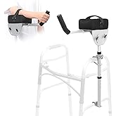 1 pcs Walker Platform Attachment with Adjustable Padded Cuff - Walker Platform Accessory to Preventing The Bracket from Sliding Down - U-Shaped Clamp Design Compatible with Most Walkers on The Market