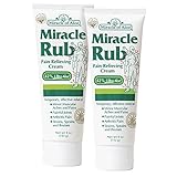 Miracle Rub Pain Relieving Cream 4 ounce tube, 2-Pack with 42% UltraAloe