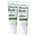 Miracle of Aloe, Miracle Rub Pain Relieving Cream with 42% UltraAloe 4 ounce tube - 2 Pack